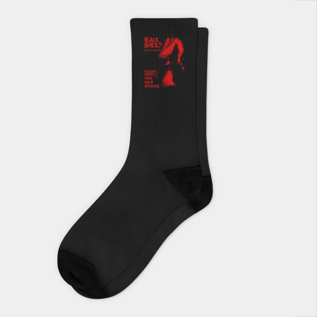 BLACK SHEEP Socks by artslaves