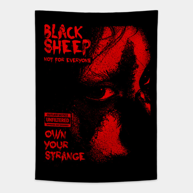 BLACK SHEEP Tapestry by artslaves