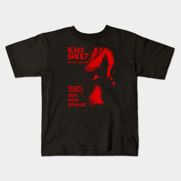 BLACK SHEEP Kids T-Shirt by artslaves