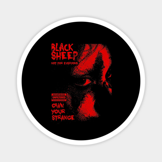 BLACK SHEEP Magnet by artslaves