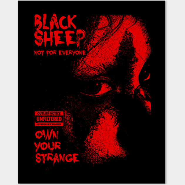 BLACK SHEEP Wall Art by artslaves