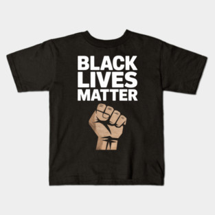 Black Lives Matter BLM Human Rights Black History Month Kids T-Shirt