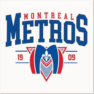 Montreal Metros Hockey  Team Hollander Heated-Rivalry Vintage 90s Posters and Art