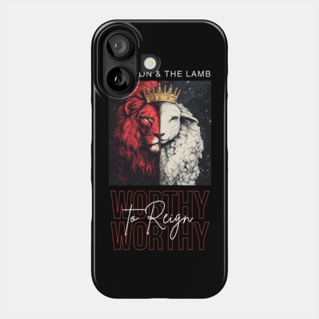 The Lion and the Lamb Phone Case by Simon's Store 7