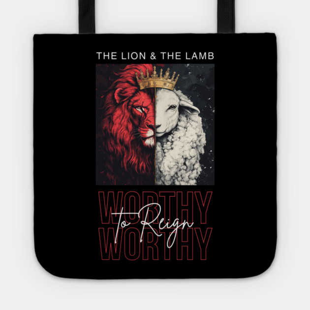 The Lion and the Lamb Tote by Simon's Store 7