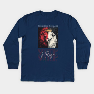 The Lion and the Lamb Kids Long Sleeve T-Shirt