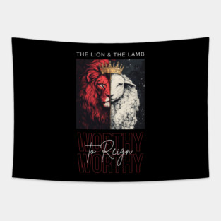 The Lion and the Lamb Tapestry