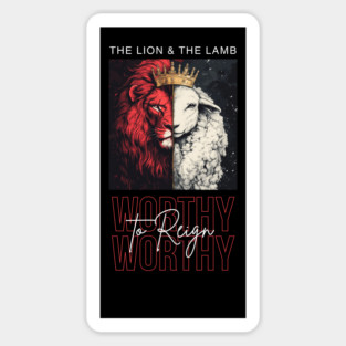 The Lion and the Lamb Magnet