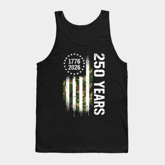 250 Years 1776 2026 Military Patriotic USA Independence Tank Top by Chi's Store 1