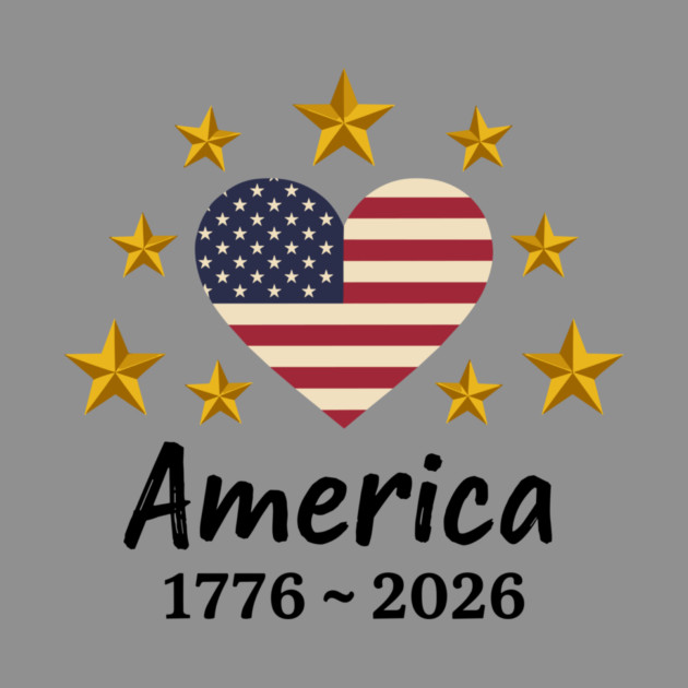 Patriotic USA Heart American Flag Stars Independence Anniversary by Chi's Store 1