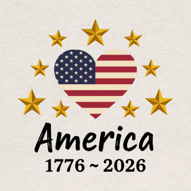 Patriotic USA Heart American Flag Stars Independence Anniversary by Chi's Store 1