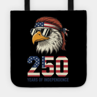 250 Years Of Independence Patriotic USA Eagle Anniversary Tote