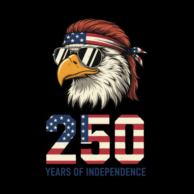 250 Years Of Independence Patriotic USA Eagle Anniversary by Chi's Store 1
