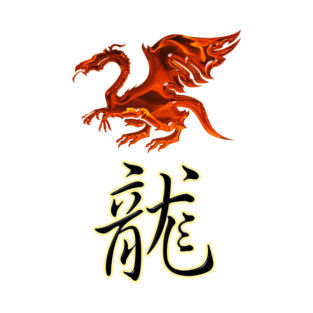 Dragon Chinese Zodiac Designers T-shirt and Stickers T-Shirt