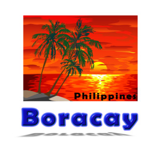 BORACAY Philippines Designer Tees and stickers. T-Shirt