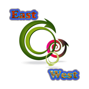 East West tee-shirt and stickers T-Shirt