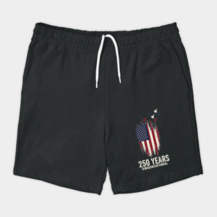 250 Years Semiquincentennial Patriotic USA Independence Shorts