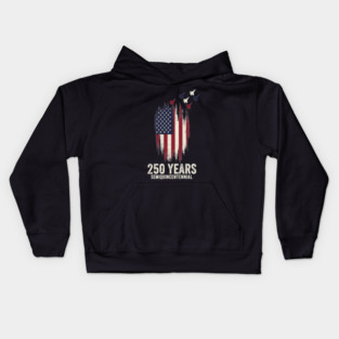 250 Years Semiquincentennial Patriotic USA Independence Kids Hoodie