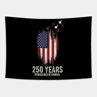 250 Years Semiquincentennial Patriotic USA Independence Tapestry
