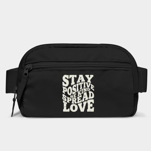 Retro Stay Positive Be Kind Spread Love Typography by criarthdesign