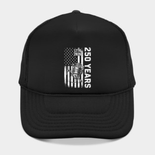 250 Years Fishing Patriotic USA Reel Flag Anniversary Hat