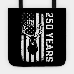 250 Years Patriotic Deer Hunting USA Independence Tote