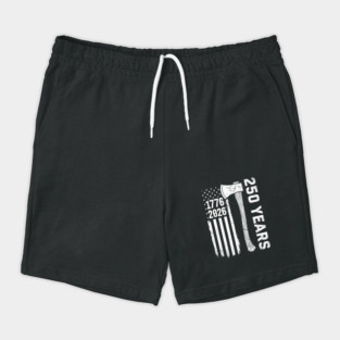 250 Years Patriotic Axe USA Independence Heritage Shorts