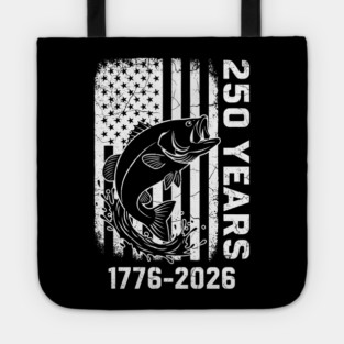 250 Years Patriotic Fishing USA Bass Independence Tote