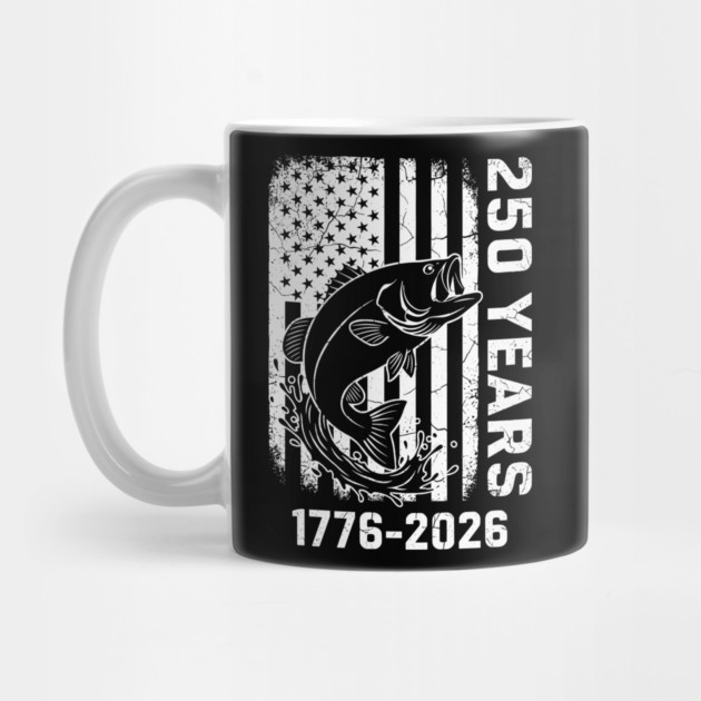 250 Years Patriotic Fishing USA Bass Independence by Chi's Store 1