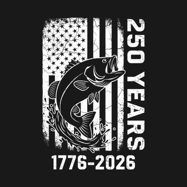 250 Years Patriotic Fishing USA Bass Independence by Chi's Store 1