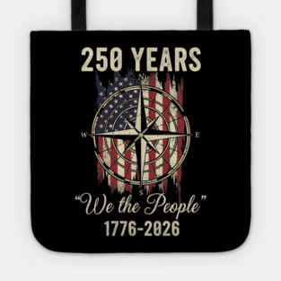 250 Years We The People Patriotic Compass USA Freedom Tote