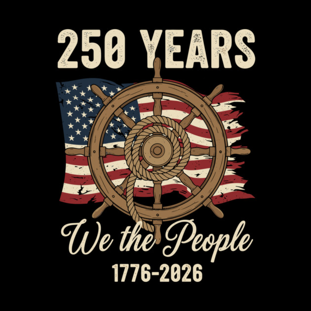 250 Years We The People Patriotic Ship Wheel USA Freedom by Chi's Store 1