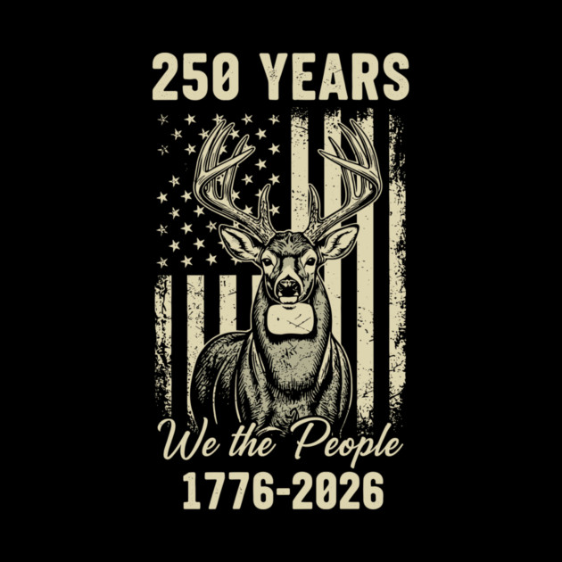 250 Years We The People Patriotic Deer USA Freedom by Chi's Store 1