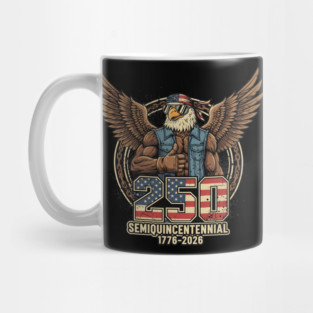 250 Semiquincentennial Patriotic Eagle USA 1776 2026 Mug