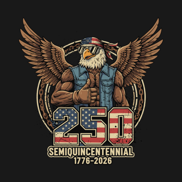 250 Semiquincentennial Patriotic Eagle USA 1776 2026 by Chi's Store 1