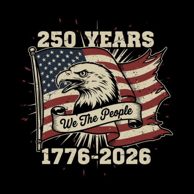 250 Years Patriotic Eagle We The People USA 1776 2026 by Chi's Store 1
