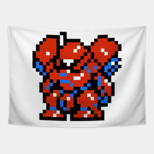 8bit Gerbera Tetra Tapestry