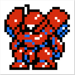 8bit Gerbera Tetra Posters and Art