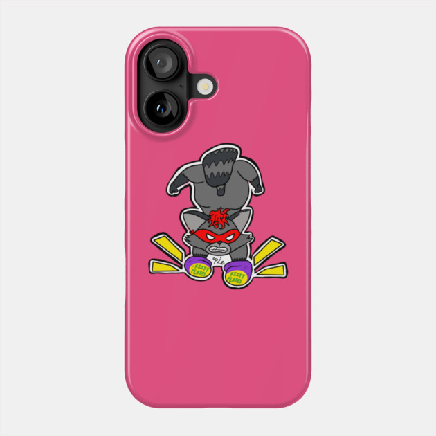Ninja Raccoon Phone Case by Lou Johnson