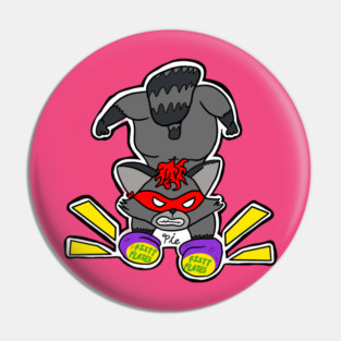 Ninja Raccoon Pin