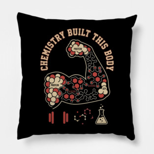 Chemistry Built This Body - Funny Chemistry Lover Pillow
