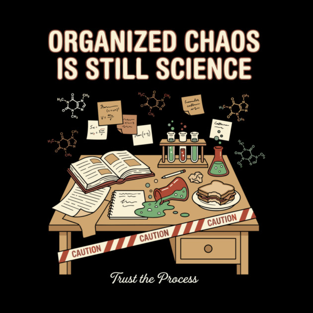Organized Chaos Is Still Science - Funny Chemistry Lover by adel_artworks