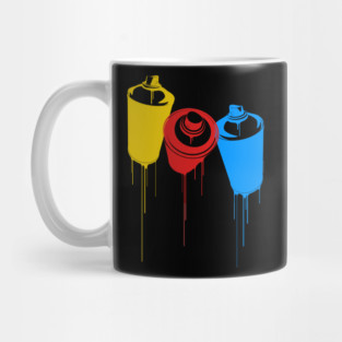 3 LITTLE GRAFFITI SPRAY CANS Mug