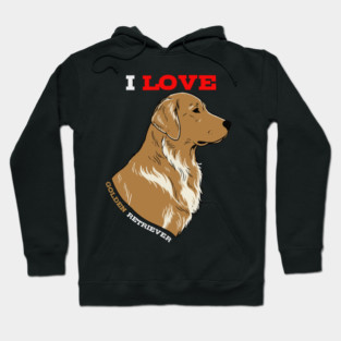 Majestic Golden Retriever Art Nouveau Dog Portrait Hoodie