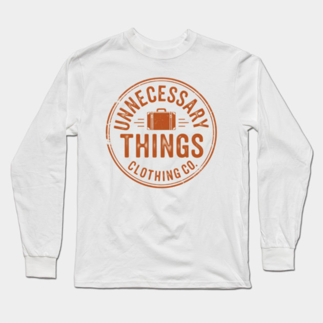 Unnecessary Things - Vintage Long Sleeve T-Shirt by Lou Johnson