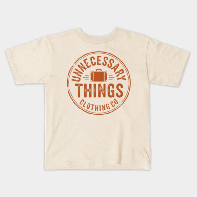 Unnecessary Things - Vintage Kids T-Shirt by Lou Johnson