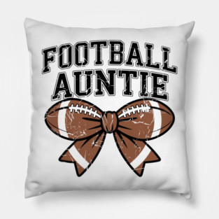 Football Auntie Gift For Family Pillow