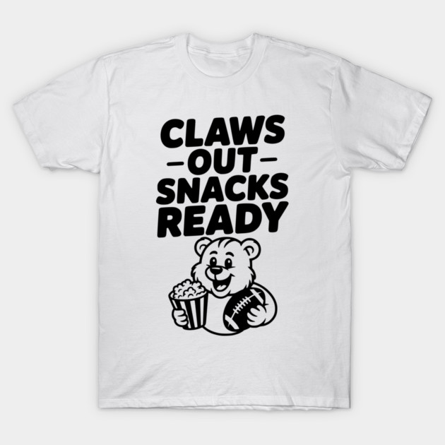 Claws Out, Snacks Ready T-Shirt by Frank Ring