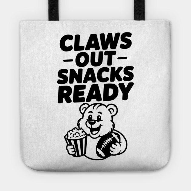 Claws Out, Snacks Ready Tote by Frank Ring