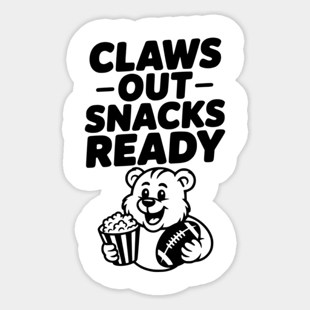 Claws Out, Snacks Ready Magnet by Frank Ring